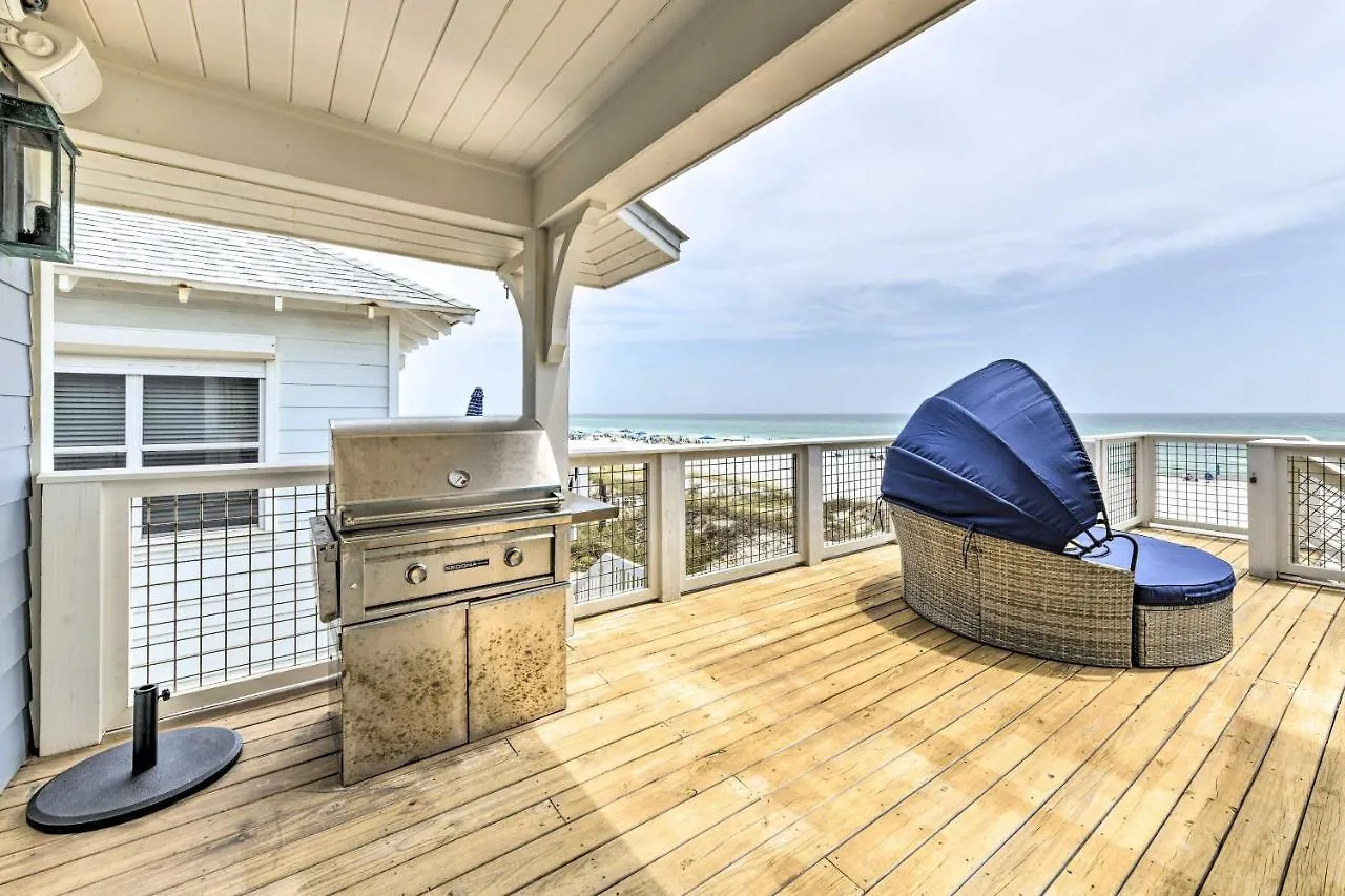 Luxe, Beachfront Pcb Home With Decks And Grill! Panama City Beach