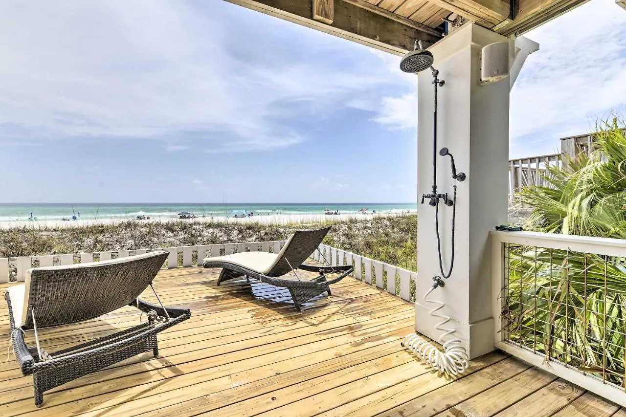 Luxe, Beachfront Pcb Home With Decks And Grill! Panama City Beach